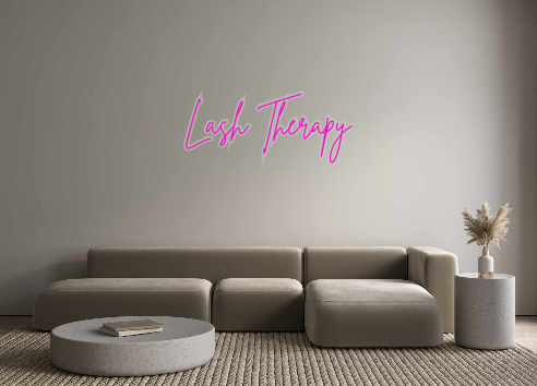 Create your Neon Sign Lash Therapy