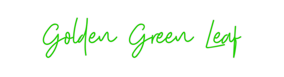 Create your Neon Sign Golden Green ... - MK Neon