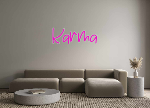 Create your Neon Sign Karma