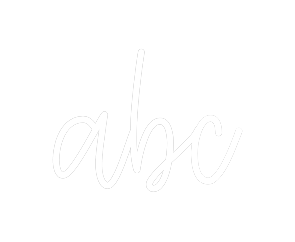 Create your Neon Sign abc