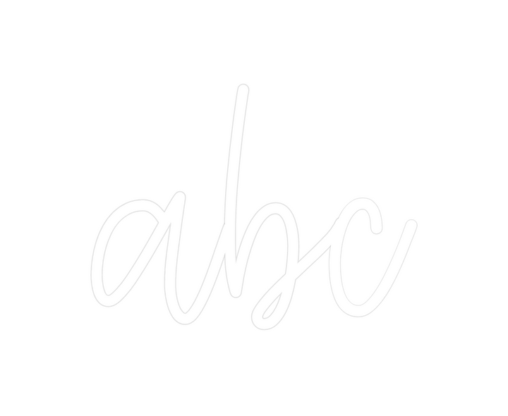 Create your Neon Sign abc