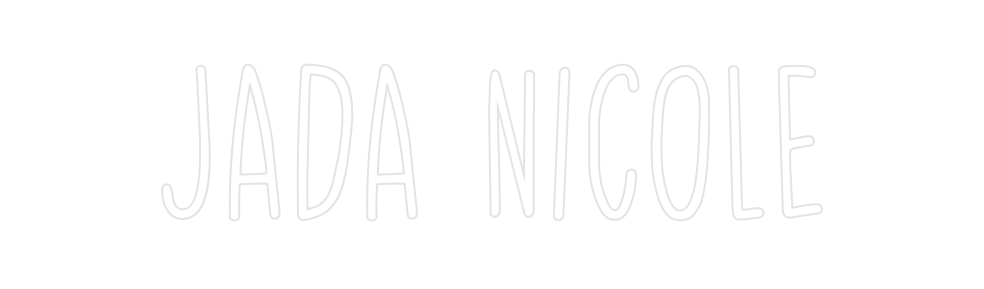 Create your Neon Sign Jada Nicole
