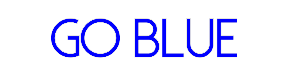 Create your Neon Sign Go Blue