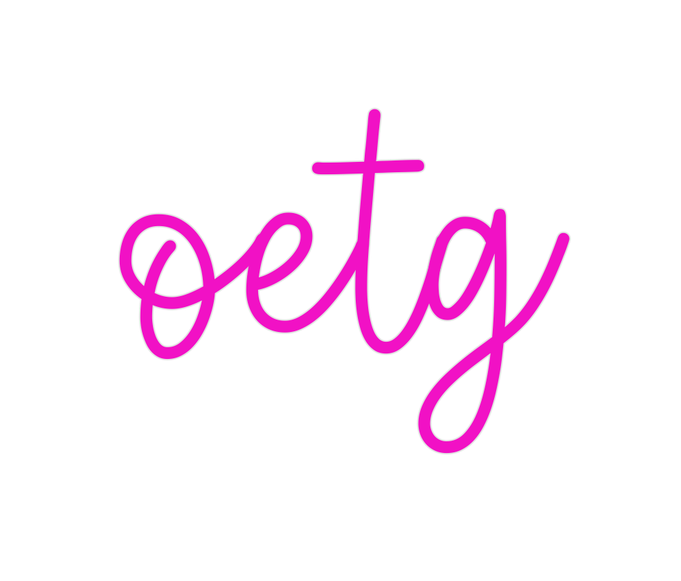 Create your Neon Sign oetg - MK Neon
