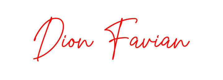 Create your Neon Sign Dion Favian