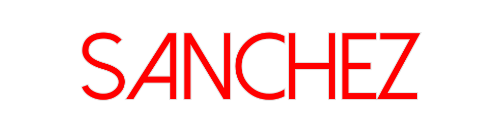 Create your Neon Sign SANCHEZ