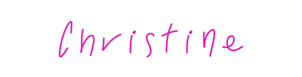 Create your Neon Sign Christine