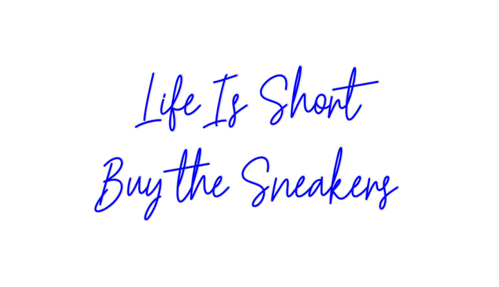 Create your Neon Sign Life Is Short...