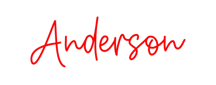 Create your Neon Sign Anderson