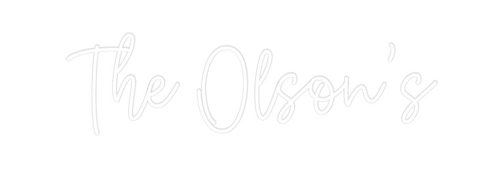 Create your Neon Sign The Olson’s