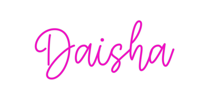 Create your Neon Sign Daisha