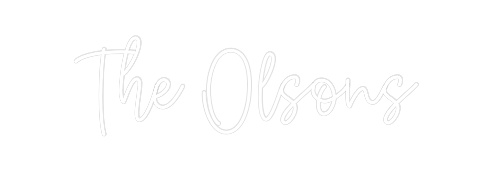 Create your Neon Sign The Olsons