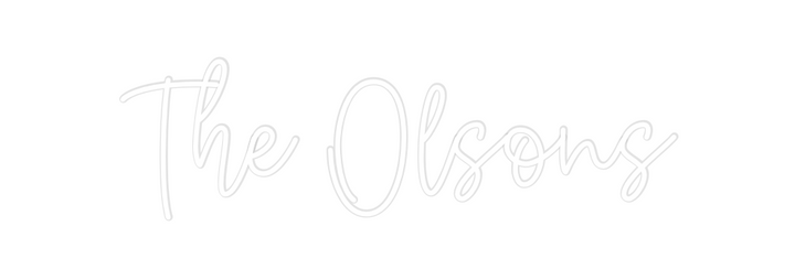 Create your Neon Sign The Olsons