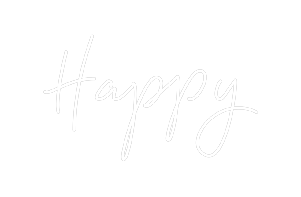 Create your Neon Sign Happy