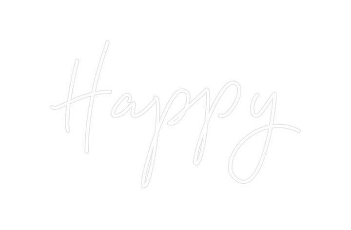 Create your Neon Sign Happy