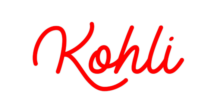 Create your Neon Sign Kohli