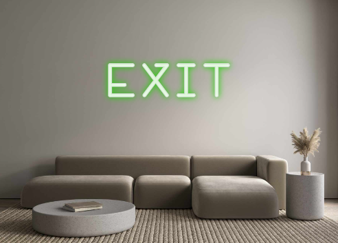 Create your Neon Sign EXIT - MK Neon