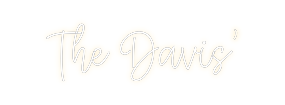 Create your Neon Sign The Davis’