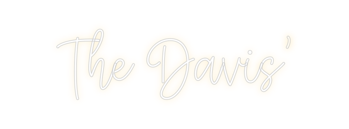 Create your Neon Sign The Davis’