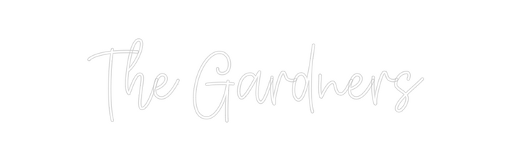 Create your Neon Sign The Gardners