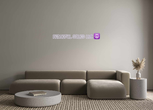 Create your Neon Sign PEACEFUL SOLE...