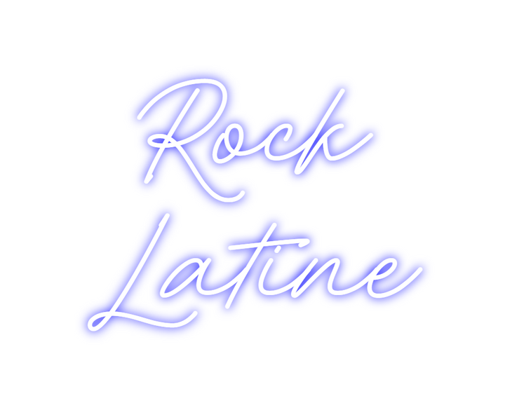 Create your Neon Sign Rock 
Latine