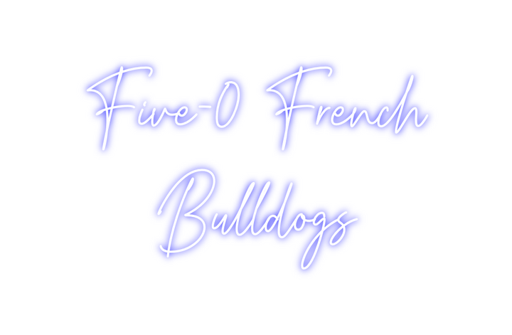 Create your Neon Sign Five-0 French...