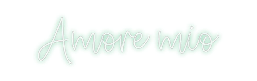 Create your Neon Sign Amore mio - MK Neon