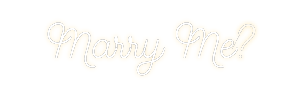 Create your Neon Sign Marry Me?