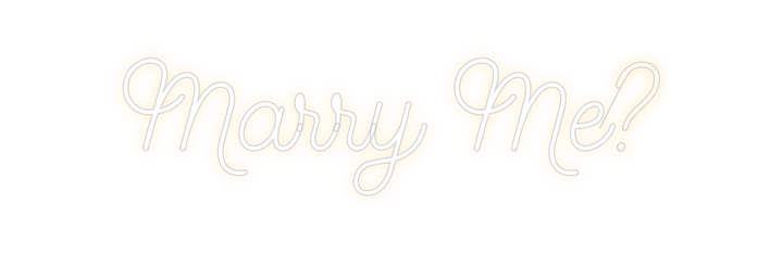 Create your Neon Sign Marry Me?