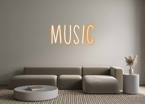 Create your Neon Sign MUSIC
