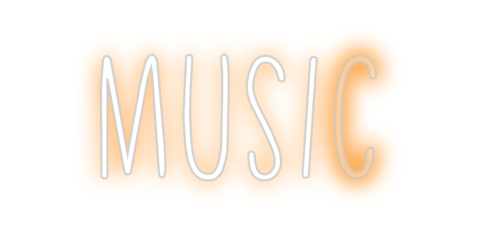 Create your Neon Sign MUSIC