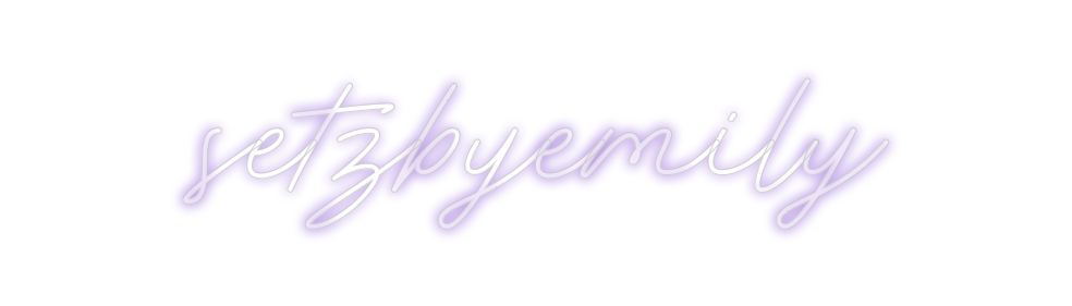 Create your Neon Sign setzbyemily