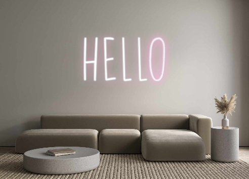 Create your Neon Sign Hello