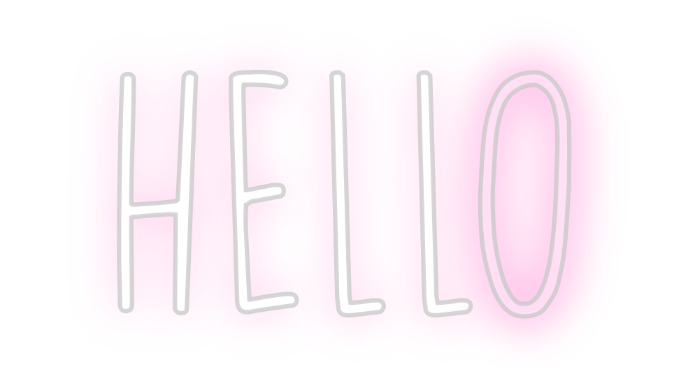 Create your Neon Sign Hello