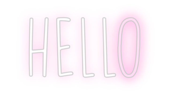 Create your Neon Sign Hello