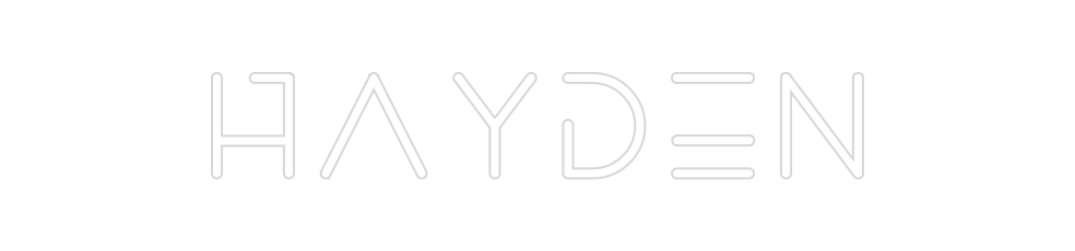 Create your Neon Sign Hayden