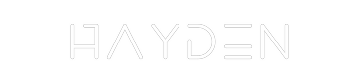 Create your Neon Sign Hayden