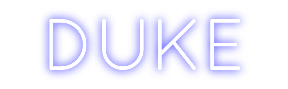Create your Neon Sign DUKE