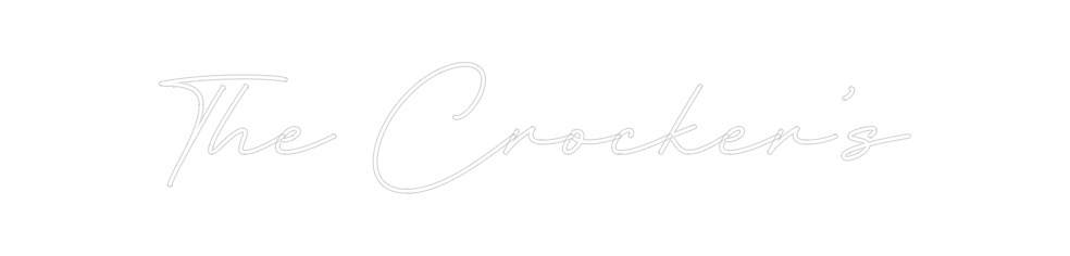 Create your Neon Sign The Crocker’s