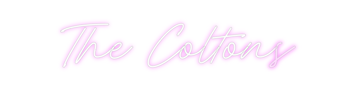 Create your Neon Sign The Coltons