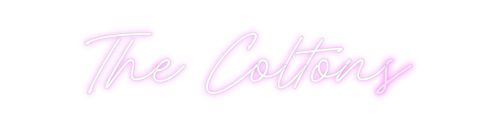 Create your Neon Sign The Coltons