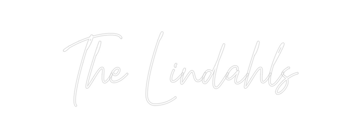 Create your Neon Sign The Lindahls