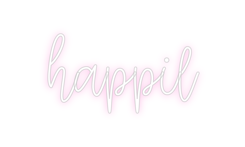 Create your Neon Sign  happil