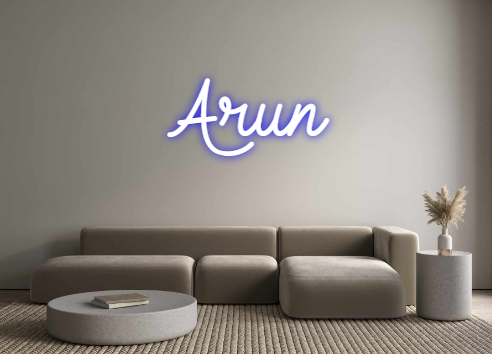 Create your Neon Sign Arun