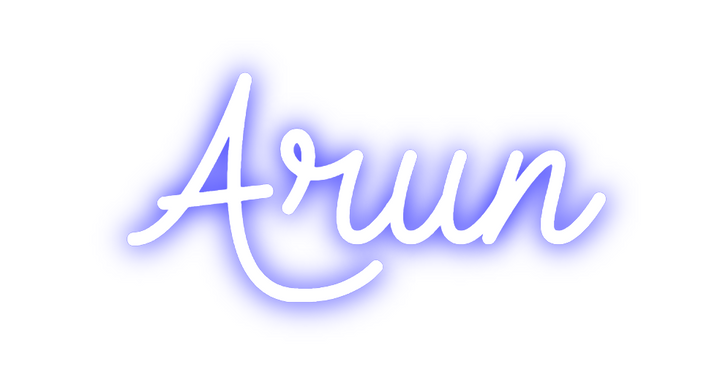 Create your Neon Sign Arun