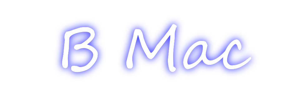 Create your Neon Sign B Mac