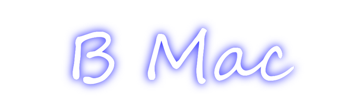 Create your Neon Sign B Mac