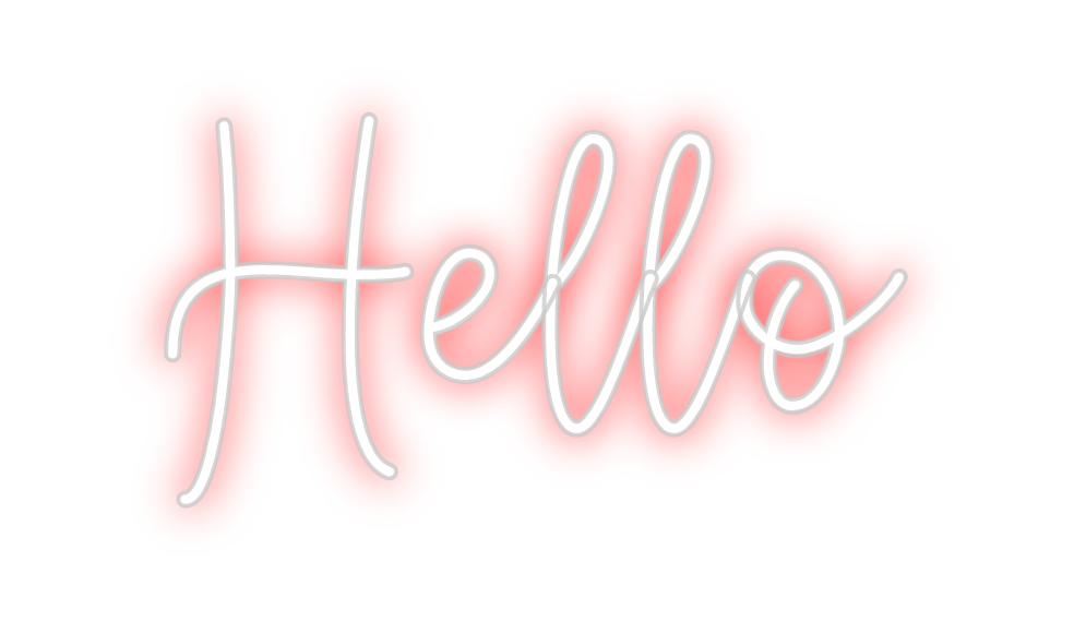 Create your Neon Sign Hello