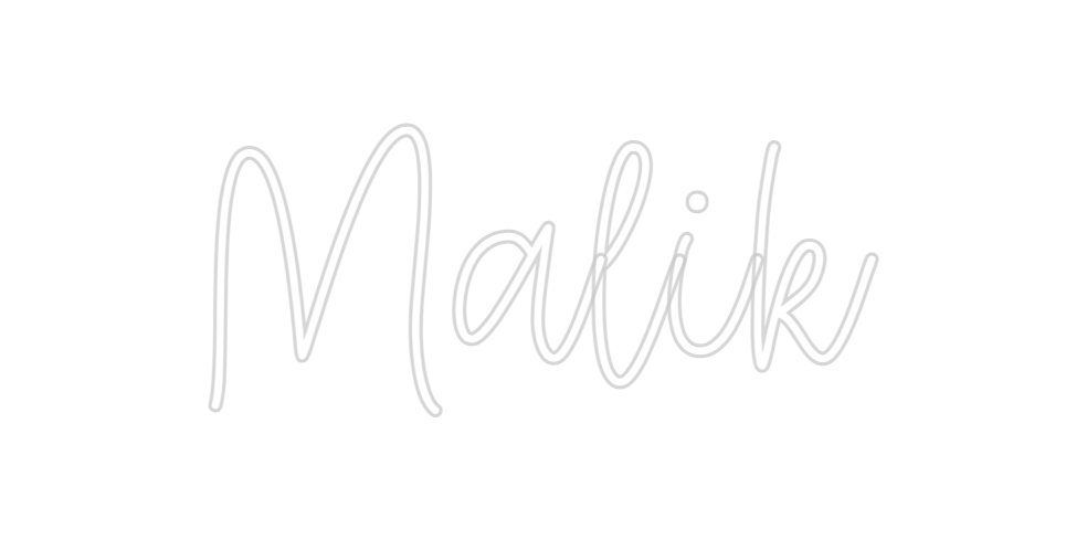 Create your Neon Sign Malik